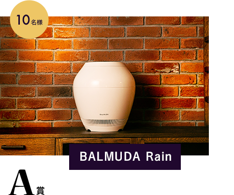 A賞 BALMUDA Rain 10名様