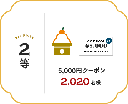 5000円クーポン 2020名様