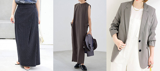 骨格ストレートが似合うシルエット「縦長のＩライン、ジャストサイズ」