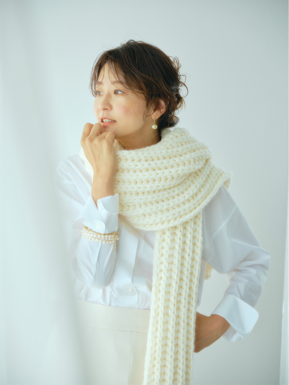 カジュアル派モデル五明祐子さんが着る French Style