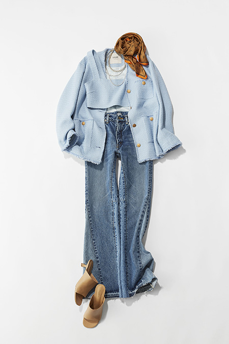 INSCRIRE REMAKE FLARE DENIM