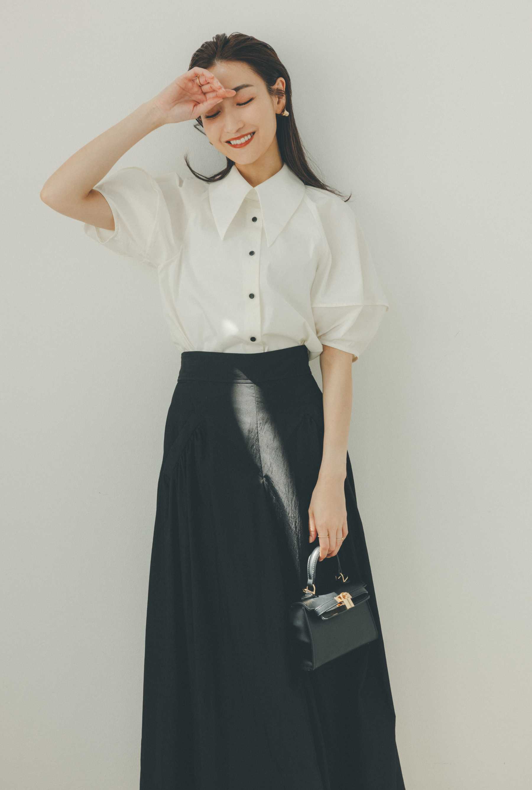 detachable collar blouse