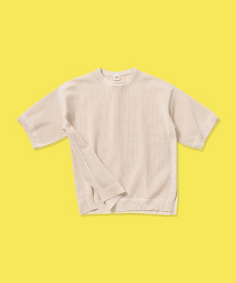 ＜エディフィス＞のニットTシャツ