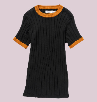 ムードたっぷりなニットTシャツ