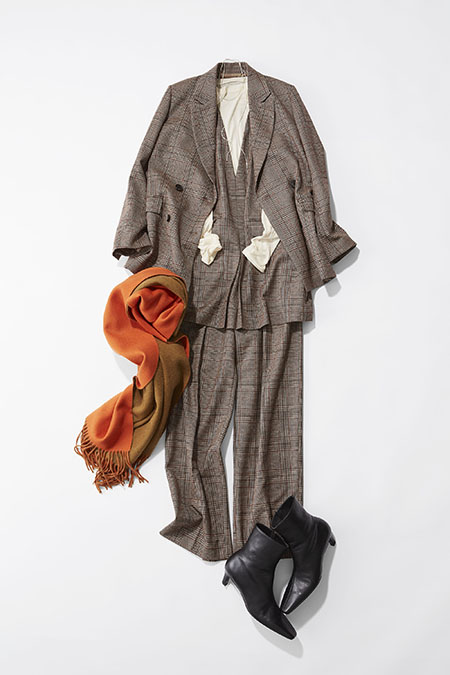 JOURNAL STANDARD L'ESSAGE GLENCHECK DOUBLE JACKET