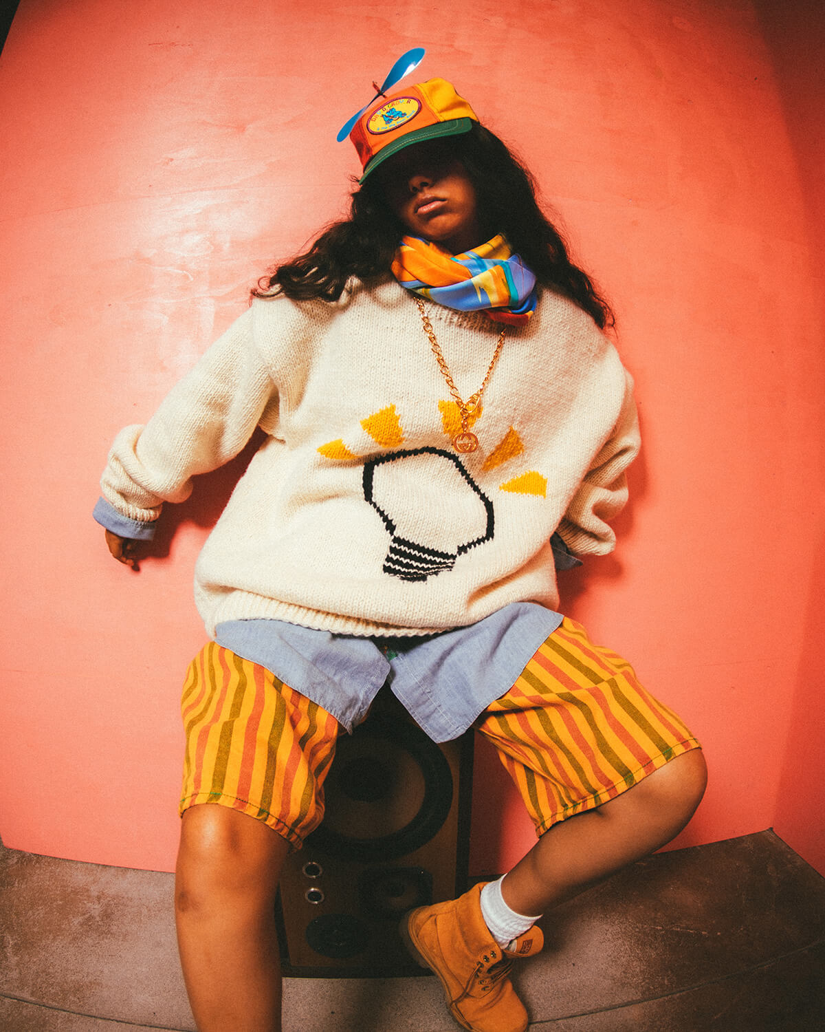 Macmahon Knitting Mills×JOINT WORKS “Crew Neck Knit-Lamp Macmahon Knitting Mills×JOINT WORKS “Crew Neck Knit-Lamp