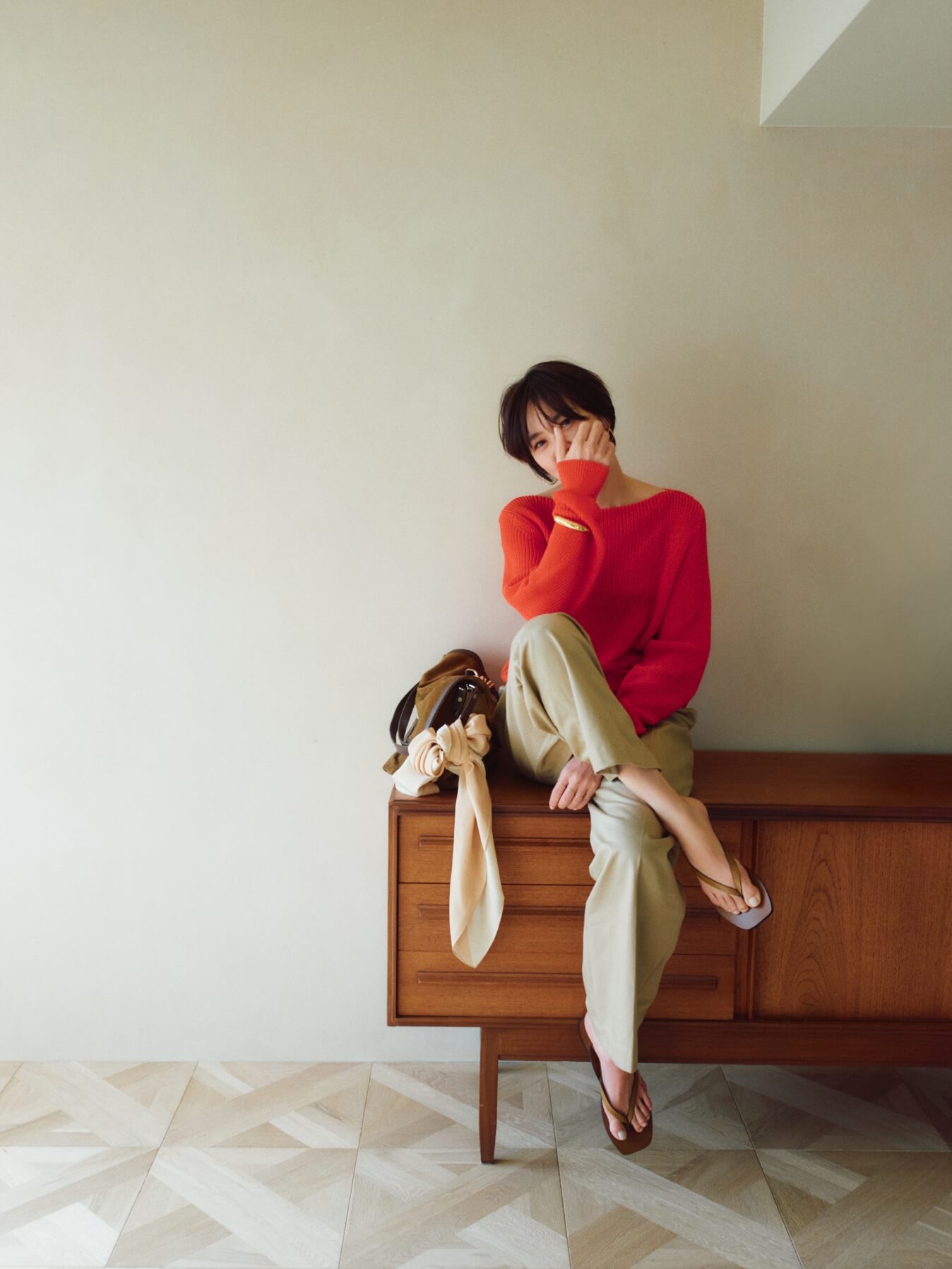 高山都さんが魅せる Pearl Jewelry Style
