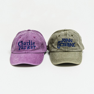 BLUE SCENTRIC CHARIE PARKER LOGO CAP JOHN COLTRANE LOGO CAP