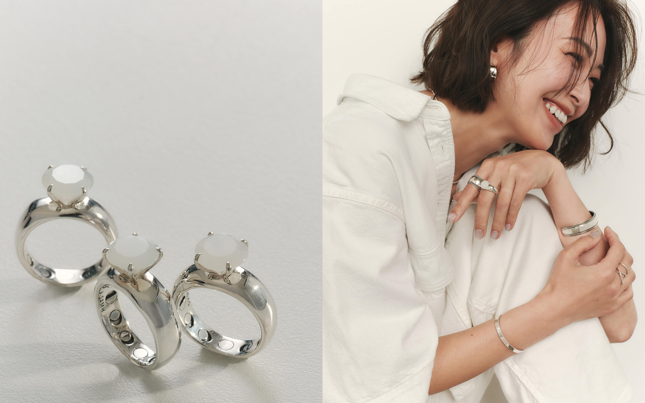 Melted Moon Ring dept. A Collaboration with Saori Oyamada.｜Lilas